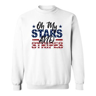Oh My Stars And Stripes Fourth Of July Sweatshirt | Mazezy UK