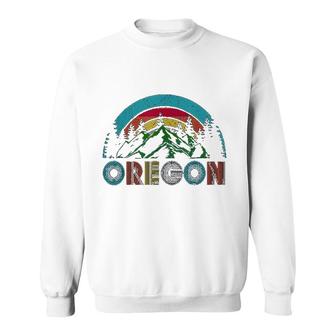 Oregon Mountains Outdoor Camping Hiking Sweatshirt | Mazezy
