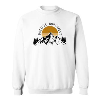 Pacific Northwest Pnw Vintage Oregon Idaho Washington Gift Sweatshirt | Mazezy