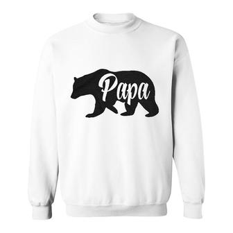  Papa Bear Funny Gifts For Birthday Sweatshirt - Seseable