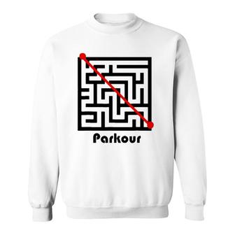 Parkour Maze Funny Freerunning Freerunner Tee Sweatshirt | Mazezy