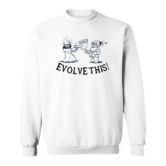 Paul Evolve This Jesus Vs Darwin Sweatshirt | Mazezy