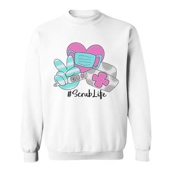 Peace Love Nursing Scrub Sweatshirt | Mazezy