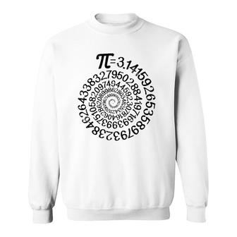 Pi 314 Spiral Math Science Geek 314 Pi Day Stem Teacher Sweatshirt | Mazezy