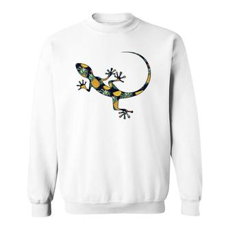 Pineapple Hawaiian Gecko Women Men Print Lizard Girl Gift Sweatshirt | Mazezy CA