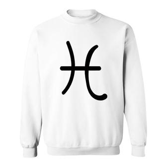 Pisces Zodiac Astrology Symbol Horoscope Sweatshirt | Mazezy