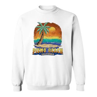 Pismo Beach California Vintage Distressed Souvenir Sweatshirt | Mazezy