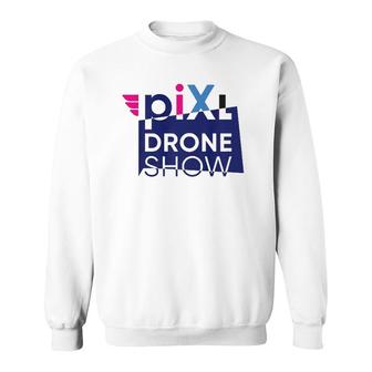 Pixl Drone Show Premium Sweatshirt | Mazezy