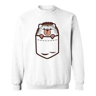 Pocket Baby Hedgehog Cute Pet Animal Lover Men Women Gift Sweatshirt | Mazezy