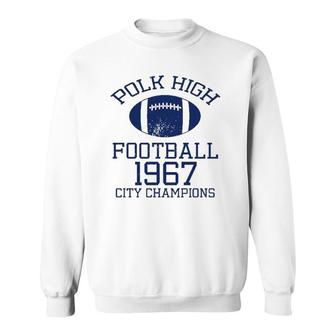 Polk High 33 Football Jersey 90S 80S Pullover Sweatshirt | Mazezy