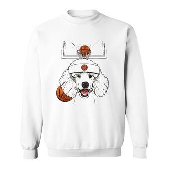 Poodle Basketball Dog Lovers Basketball Player Sweatshirt | Mazezy