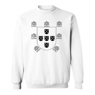 Portugal Emblem Portuguese Crest Graphic Tee Sweatshirt | Mazezy