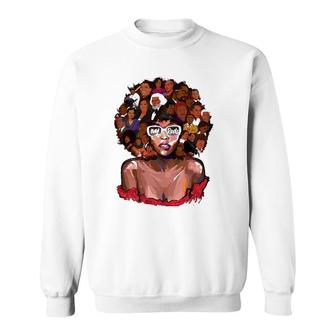 Powerful History Month Pride Dna I Love My Roots Black Women Sweatshirt - Thegiftio UK