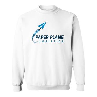Ppln Fly High Paper Plane Logistics Sweatshirt | Mazezy