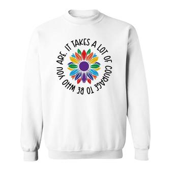 Pride Courage Men Women Gift Sweatshirt | Mazezy