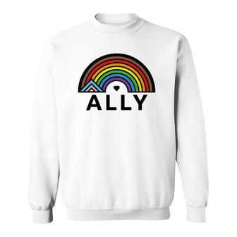 Progressive Ally Pride Vintage Sweatshirt | Mazezy