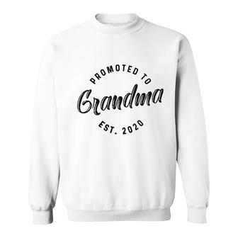 Promoted To Grandma Est 2020 Sweatshirt | Mazezy CA