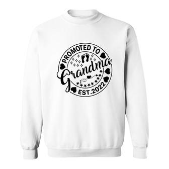 Promoted To Grandma Est 2022 Circle First Mothers Day 2022 Gift For Mom Sweatshirt - Thegiftio