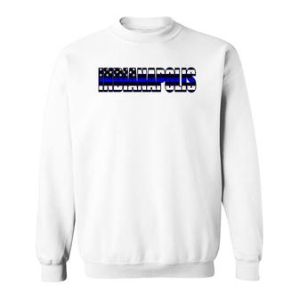 Protect And Serve In Indianapolis Police Flag Pd Sweatshirt | Mazezy