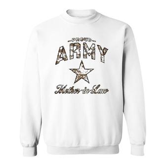 Proud Army Mother In Law Mothers Day Sweatshirt - Thegiftio UK
