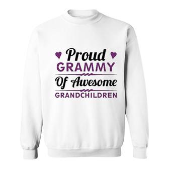 Proud Grammy Of Awesome Grandchildren Sweatshirt | Mazezy