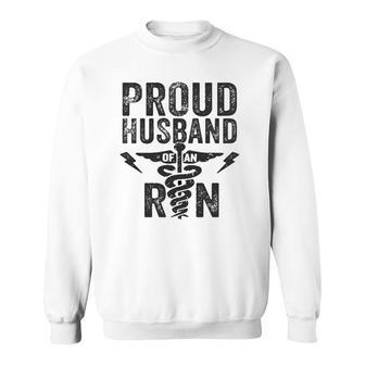 Proud Husband Of An Rn Nurse Frontline Healthcare Hero Sweatshirt | Mazezy