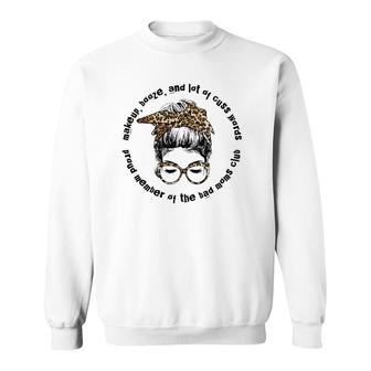 Proud Member Of The Bad Mom Club Leopard Mom Mothers Day Sweatshirt | Mazezy