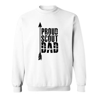Proud Scout Dad - Parent Father Of Boy Girl Club Sweatshirt | Mazezy