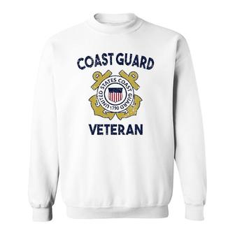 Proud Us Coast Guard Veteran Military Pride Sweatshirt | Mazezy