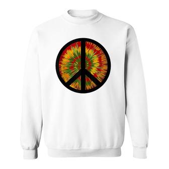 Psychedelic Trip Peace Sign 60'S 70'S Sweatshirt | Mazezy