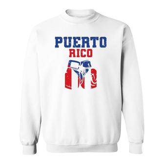 Puerto Rican Flag Boxing Gloves Rico Pride Gift Men Boy Kids Sweatshirt | Mazezy
