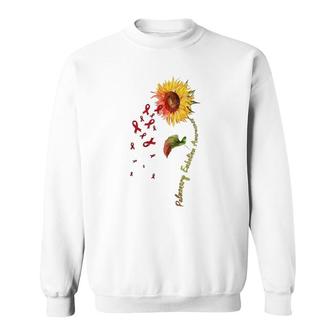 Pulmonary Embolism Awareness Sunflower Sweatshirt | Mazezy