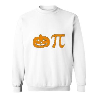 Pumpkin Pi Funny Halloween Geek Math Pi Sweatshirt - Thegiftio