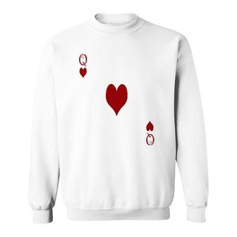Queen Of Hearts- Easy Costumes For Women Sweatshirt | Mazezy