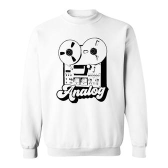 Reel To Reel Magnetic Tape Player Recorder Sweatshirt | Mazezy