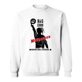Retro Big Ern Mccracken Bowling School Flower Bowling Sweatshirt | Mazezy