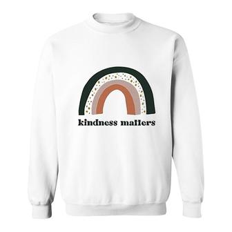 Retro Rainbow Kindness Matters Sweatshirt | Mazezy