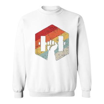 Retro Vintage Personal Trainer Gift Workout Powerlifting Sweatshirt - Thegiftio