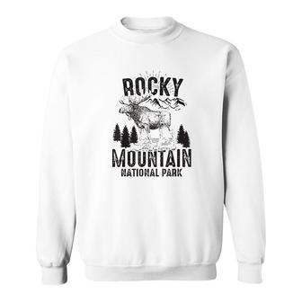 Rocky Mountains National Park Funny Moose Lover Gift Sweatshirt - Thegiftio