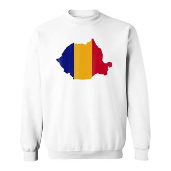 Romania Map Flag Gift Sweatshirt | Mazezy