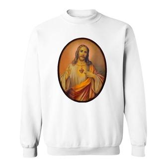 Sagrado Corazon De Jesus Sweatshirt | Mazezy