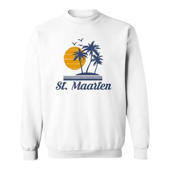 Saint St Maarten Caribbean Island Country Beach Tank Top Sweatshirt | Mazezy