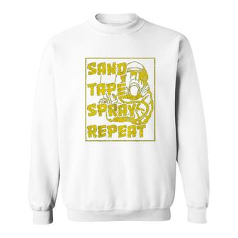 Sand Tape Spray Repeat Car Spray Auto Sweatshirt - Thegiftio UK