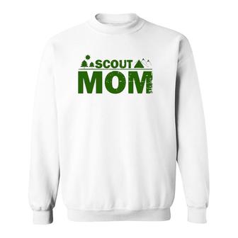 Scout Mom Proud Mother Scouting Scout Gifts Sweatshirt | Mazezy