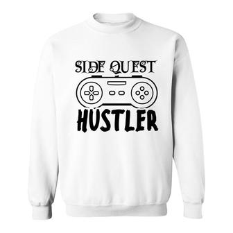 Side Quest Hustler Video Game Lover Sweatshirt - Thegiftio UK