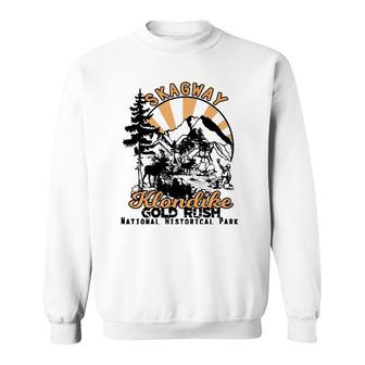 Skagway Alaska Klondike Gold Rush National Park Souvenir Sweatshirt | Mazezy