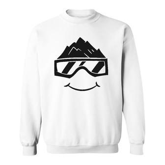 Ski Snowboard Skiing Goggles Snow Wintersport Skiing Sweatshirt | Mazezy