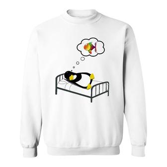 Sleeping Penguin Night Penguins Kids Men Women Sweatshirt | Mazezy
