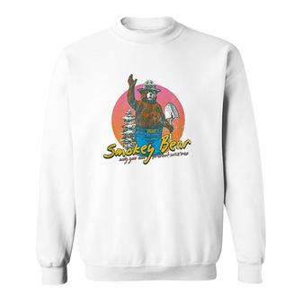 Smokey Bear Retro Smokey The Bear Sweatshirt - Thegiftio UK