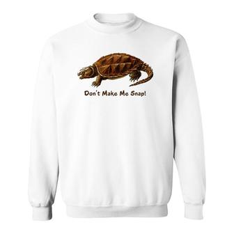 Snapping Turtle Snap Reptile Herp Nature Lover Sweatshirt | Mazezy